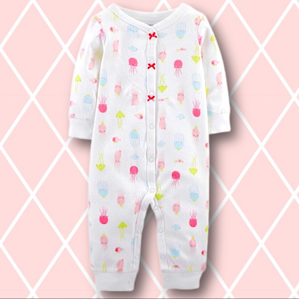 BNWT Carter's footless jellyfish pajamas, 9 months
